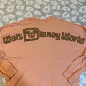 Disney Parks Rose Gold Glitter Spirit Jersey Size XS